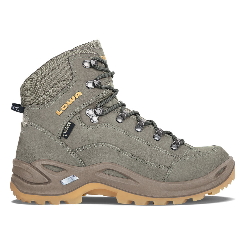 Scarponi Montagna Donna Lowa Renegade GTX Mid Verdi/Arancioni EBHULK-628